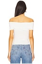 view 5 of 8 Raon Jersey Twist Off Top in Cloud White001