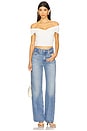 view 7 of 8 Raon Jersey Twist Off Top in Cloud White001