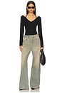 view 7 of 8 Stretch Rib Knit Off Shoulder Top in Black001