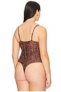 view 8 of 10 Mesh Bustier Bodysuit in Java Warped Leopard001
