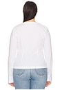 view 6 of 8 Poplin Ruched Shirt in White001