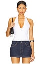 view 1 of 10 Scuba Halter Bodysuit in White001