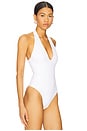view 5 of 10 Scuba Halter Bodysuit in White001