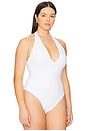 view 6 of 10 Scuba Halter Bodysuit in White001