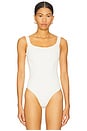view 3 of 10 Scuba Corset Bodysuit in Cloud White001