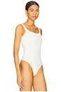 view 5 of 10 Scuba Corset Bodysuit in Cloud White001