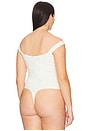 view 8 of 10 Scuba Corset Bodysuit in Cloud White001