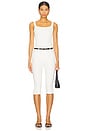 view 9 of 10 Scuba Corset Bodysuit in Cloud White001