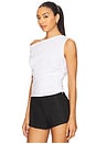 view 5 of 10 Poplin Off Shoulder Top in White001
