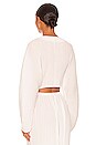 view 5 of 8 Plisse Sculpted Top in Ivory01