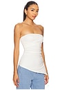 view 3 of 10 Super Stretch Jersey Tube Top in Cloud White001
