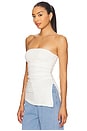 view 5 of 10 Super Stretch Jersey Tube Top in Cloud White001