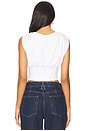 view 3 of 4 Sleeveless Corset Top in White001