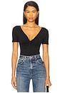 view 1 of 5 Jersey Twist Front Bodysuit in Black001