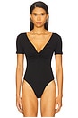 view 2 of 5 Jersey Twist Front Bodysuit in Black001