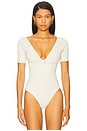 view 2 of 5 Jersey Twist Front Bodysuit in Ecru003