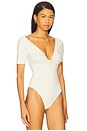 view 3 of 5 Jersey Twist Front Bodysuit in Ecru003