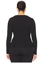 view 6 of 11 Jersey U Wire Long Sleeve Top in Black001