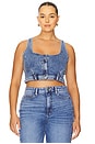 view 2 of 8 Reworked Denim Vest in Indigo911 in Indigo1083
