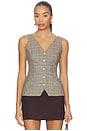 view 1 of 9 Plaid Vest in Glen Plaid001