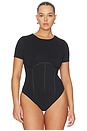 view 4 of 10 Weightless Scuba Corset Bodysuit in Black001