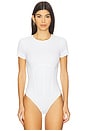 view 3 of 10 Weightless Corset Bodysuit in White001