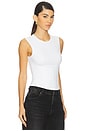 view 3 of 8 Weightless Corset Tank Top in White001