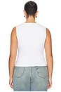 view 6 of 8 Weightless Corset Tank Top in White001