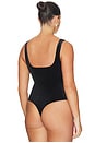 view 8 of 10 Velvet Modern Tank Bodysuit in Black001