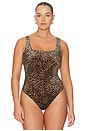 view 4 of 10 Velvet Modern Tank Bodysuit in mini lucky leopard