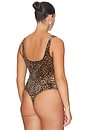 view 8 of 10 Velvet Modern Tank Bodysuit in mini lucky leopard
