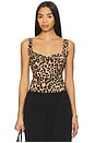 view 1 of 8 Mesh Bustier in Lucky Leopard001