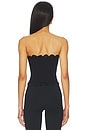 view 5 of 8 Matte Jersey Lace Trim Bustier in Black001