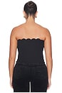 view 6 of 8 Matte Jersey Lace Trim Bustier in Black001