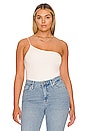 view 2 of 11 One Shoulder Corded Bodysuit in Ivory01