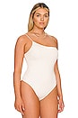 view 6 of 11 One Shoulder Corded Bodysuit in Ivory01