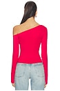 view 4 of 5 Weightless Sculpting One Shoulder Top in Ruby