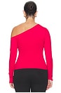 view 6 of 9 Weightless Sculpting One Shoulder Top in Ruby