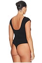 view 8 of 10 Super Stretch Open Back Bodysuit in Black001