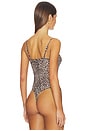 view 4 of 5 Mesh Bustier Bodysuit in Lady Leopard
