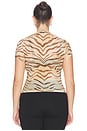 view 6 of 8 Mesh Baby Tee Shirt in Brown Tiger