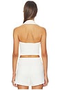 view 5 of 8 Luxe Suiting Halter Vest in Soft Shell