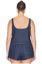 view 6 of 8 Denim Button Front Tank Top in Indigo1187