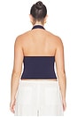 view 6 of 8 Super Stretch Halter Tank Top in Horizon Ink