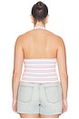 view 6 of 8 Super Stretch Halter Tank Top in Sky Stripe