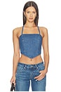 view 1 of 4 Denim Recess Top in Indigo
