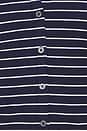 view 5 of 5 The Rib Splay Top in Horizon Stripe Ink