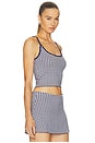 view 2 of 5 The Keepsake Tank Top in Navy Gingham