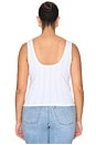 view 6 of 8 The Pointelle Button Down Tank Top in White