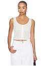 view 1 of 5 The Eyelet Top in White